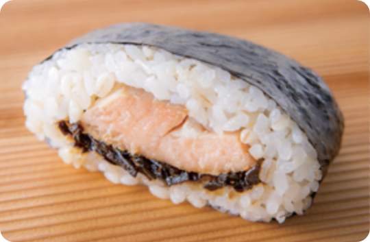 Whole luxury salmon and flavorful salted kelp